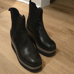 Naked Feet Guild Black Platform Boots
